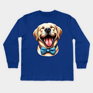 Happy dog Kids Long Sleeve T-Shirt